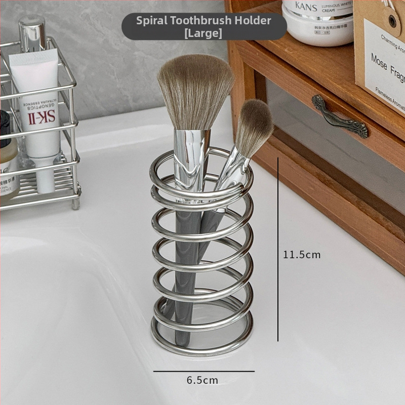 Fogkefetartó UV-sterilizációval, fémből készült fürdőszobai rendező szívókorongos rögzítéssel és lefolyókosárral