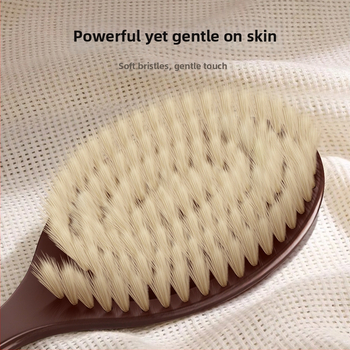 Xihui 2-in-1 fürdő- és masszázs keféje, imitált tenyér forma, spirális ujj dizájn, PP sörték