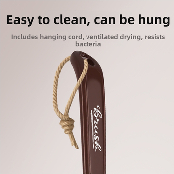 Xihui 2-in-1 fürdő- és masszázs keféje, imitált tenyér forma, spirális ujj dizájn, PP sörték