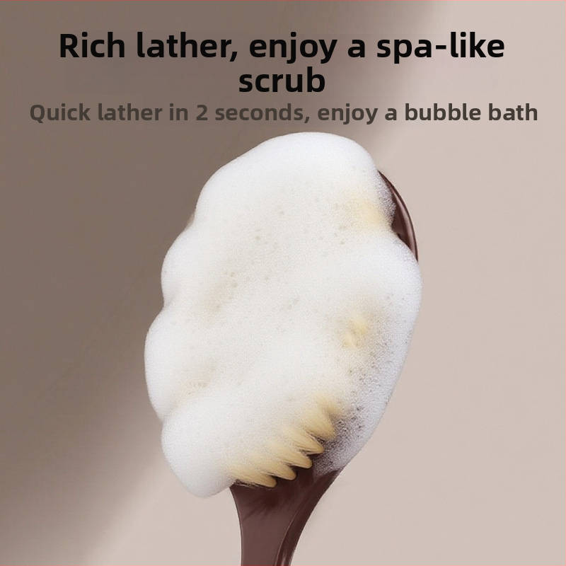 Xihui 2-in-1 fürdő- és masszázs keféje, imitált tenyér forma, spirális ujj dizájn, PP sörték