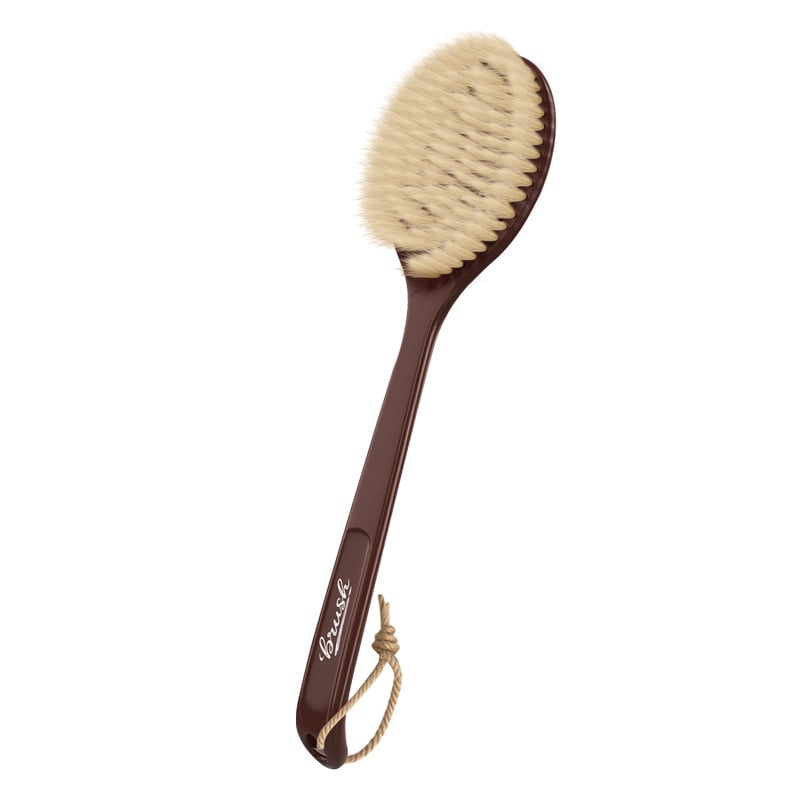 Xihui 2-in-1 fürdő- és masszázs keféje, imitált tenyér forma, spirális ujj dizájn, PP sörték