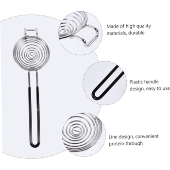 cocoboss 304 rozsdamentes acél tojásfehérje és tojássárgája szeparátor, 98 g, kézi