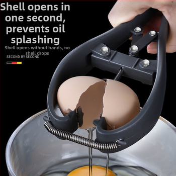 2-v-1 Otvárač vajec a separátor bielkovín, 304 nerezová oceľ, ručné ovládanie