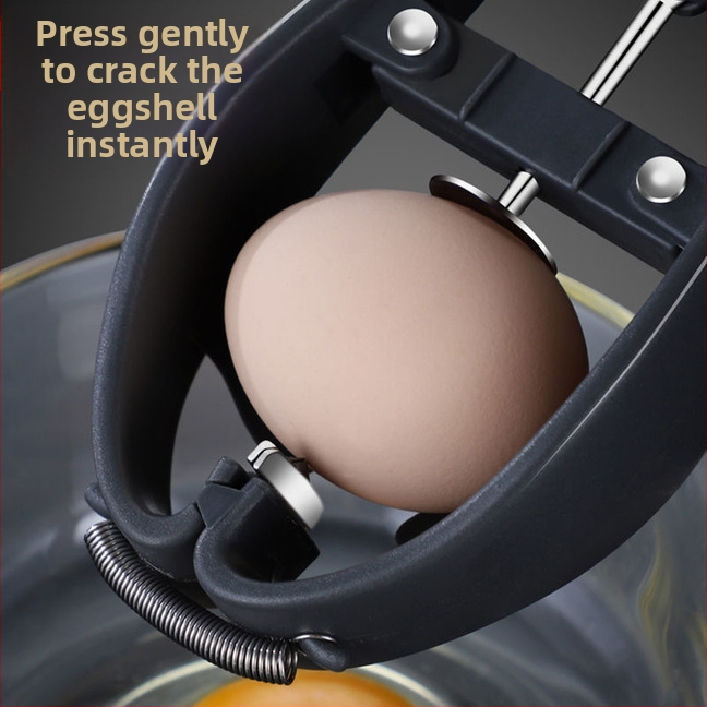 2-v-1 Otvárač vajec a separátor bielkovín, 304 nerezová oceľ, ručné ovládanie