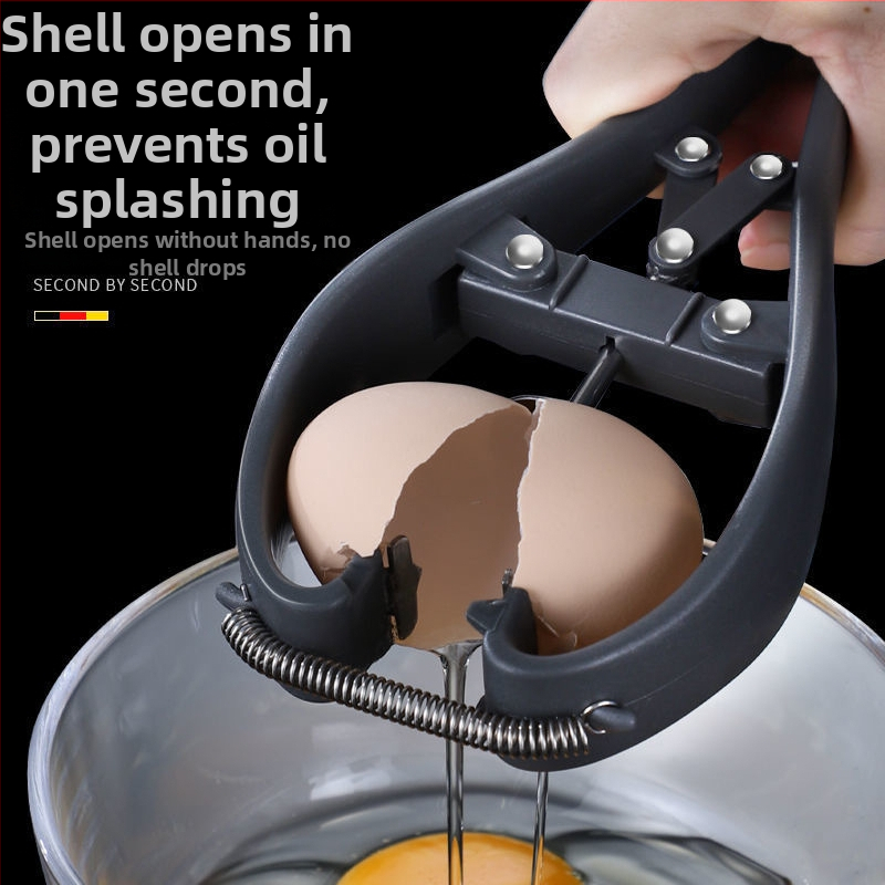 2-v-1 Otvárač vajec a separátor bielkovín, 304 nerezová oceľ, ručné ovládanie