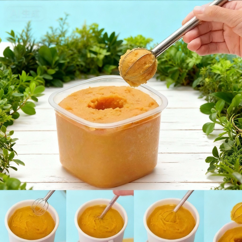 Purecook mućkalica za jaja - dvostruka glava, ručno upravljanje, 304 nehrđajući čelik