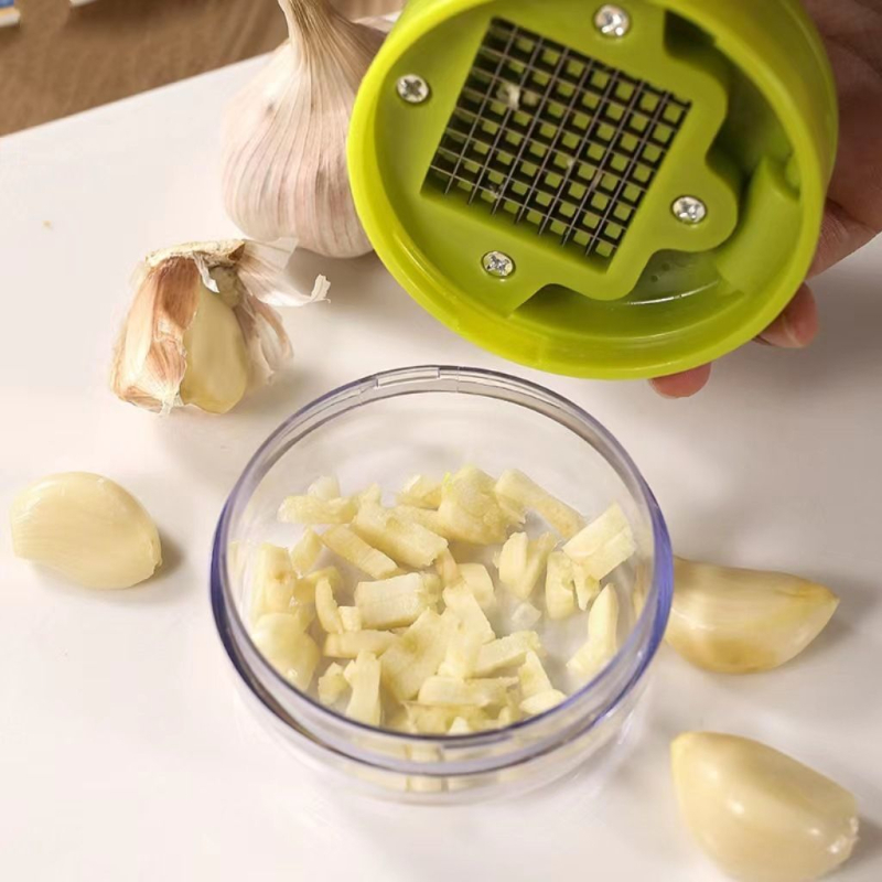 Mini ABS presa za češnjak za kućnu upotrebu, pritisnog tipa, mali alat za usitnjavanje češnjaka