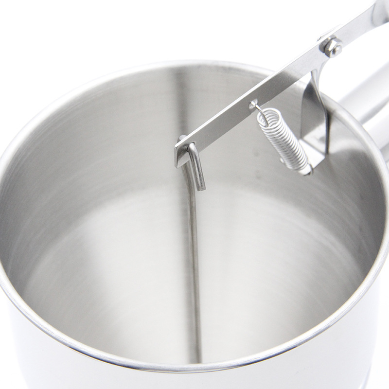 Фуния за тесто за Такояки, ръчна, от неръждаема стомана, силиконов накрайник, персонализация налична