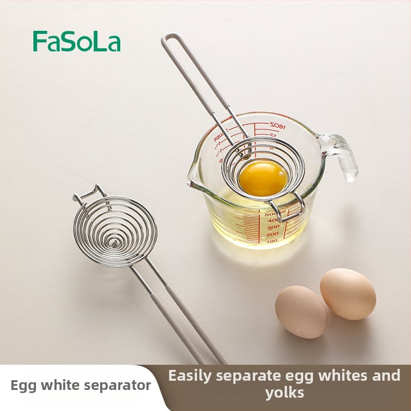 FaSoLa separator de ouă – albuș și gălbenuș, oțel inoxidabil 304, fără curent, uz casnic