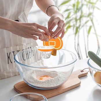 Razdjeljivač bjelanjaka — silikon, bez električne energije, prilagodljiv, moderan minimalistički kuhinjski dodatak