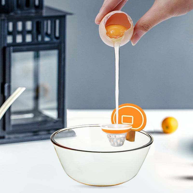 Razdjeljivač bjelanjaka — silikon, bez električne energije, prilagodljiv, moderan minimalistički kuhinjski dodatak