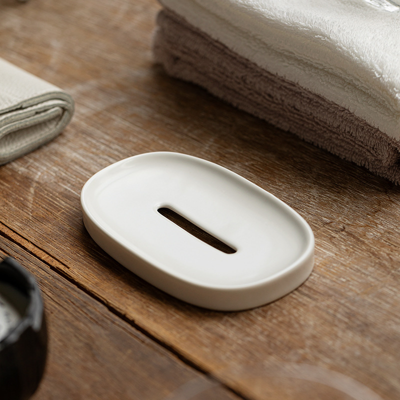 Keramički držač sapuna, skandinavski stil, za hotelsku i kućnu kupaonicu, minimalistički luksuz