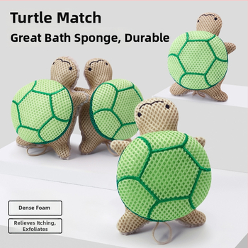 Minge de baie în formă de țestoasă pentru copii | Material: amestec poliester-nylon | Origine: Zhejiang | Ambalare: 50 buc.