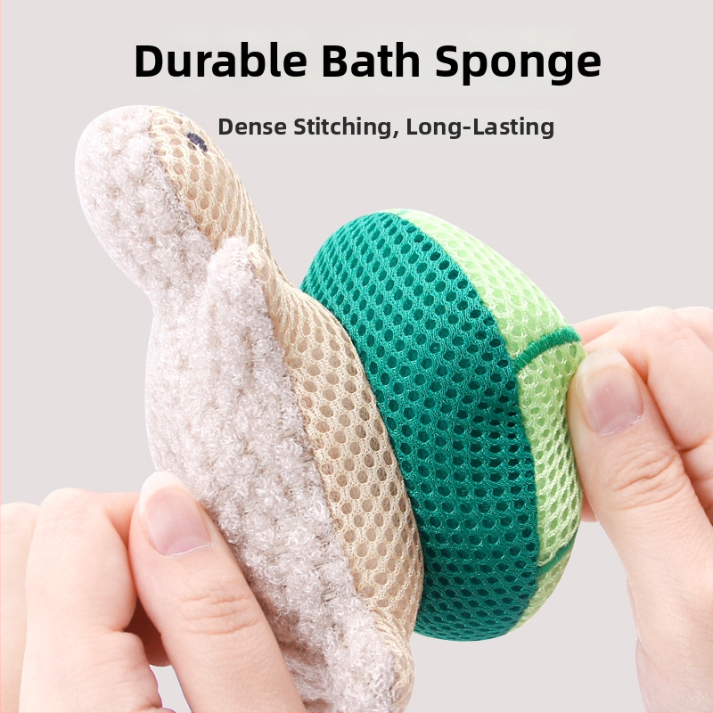 Minge de baie în formă de țestoasă pentru copii | Material: amestec poliester-nylon | Origine: Zhejiang | Ambalare: 50 buc.