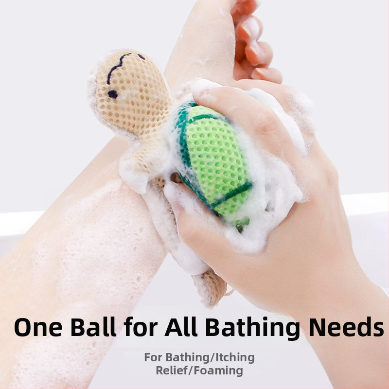 Minge de baie în formă de țestoasă pentru copii | Material: amestec poliester-nylon | Origine: Zhejiang | Ambalare: 50 buc.