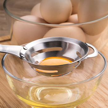 304 rozsdamentes acél tojásfehérje-szeparáló, My Shuri márka, logó nyomtatva, testreszabható feldolgozás