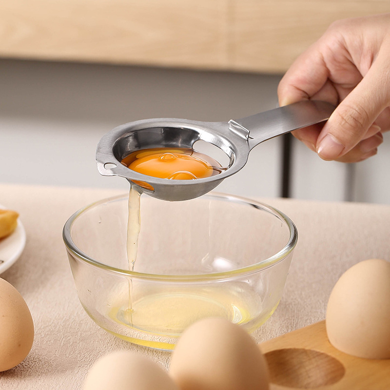 Сепаратор за яйца от неръждаема стомана за жълтък и белтък, марка CPP, ръчен кухненски инструмент