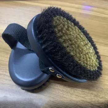 Zuhany- és testkefe fa fogantyúval és rézdróttal – száraz kefe, hámlasztó eszköz, multifunkcionális masszázskefe