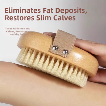 Perie de duș și masaj pentru corp – păr natural de mistreț, pentru exfoliere uscată, peri moi, origine Guangzhou, personalizabil