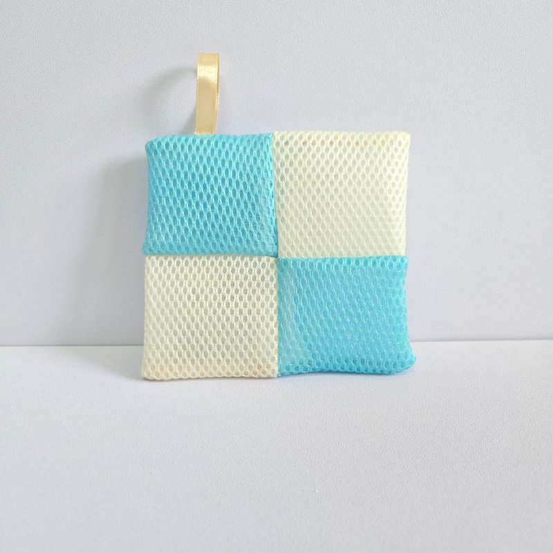 Sac net pentru baie pentru săpun și gel de duș, lavabil, cutie cu 500 bucăți, personalizare disponibilă