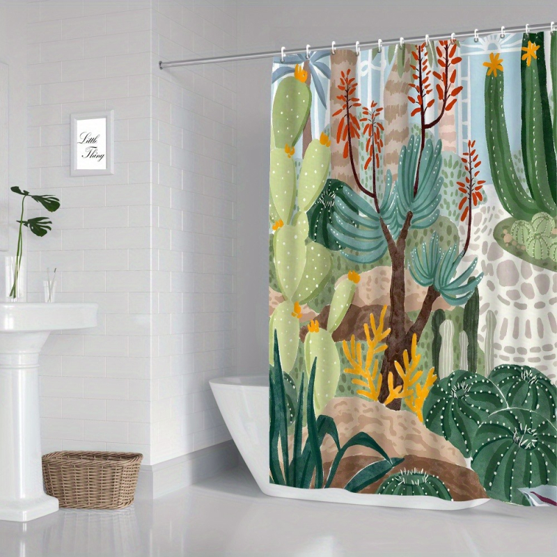 Zuhanyfüggöny poliészterből - modern, minimalistista stílus, egyszerű minta, feldolgozás és testreszabás elérhető, logó nyomtatás lehetséges.