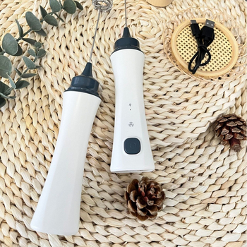 Frecător manual fără fir pentru ouă și lapte; spumator de lapte și albuș de ou; ABS + oțel inoxidabil 304; personalizare disponibilă; design modern minimalist