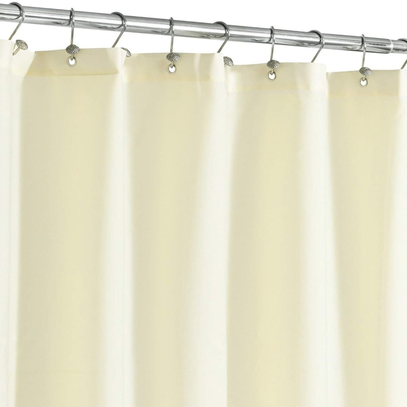 Cortină de duș din poliester, model monocrom, stil modern minimalist, OEM disponibil, etichetă privată licențiată (Brand: Dongfei)