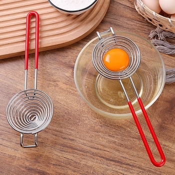 Разделител за яйца с удължена дръжка за белтъци и жълтъци – смесени материали, без електричество