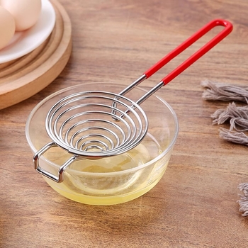 Разделител за яйца с удължена дръжка за белтъци и жълтъци – смесени материали, без електричество