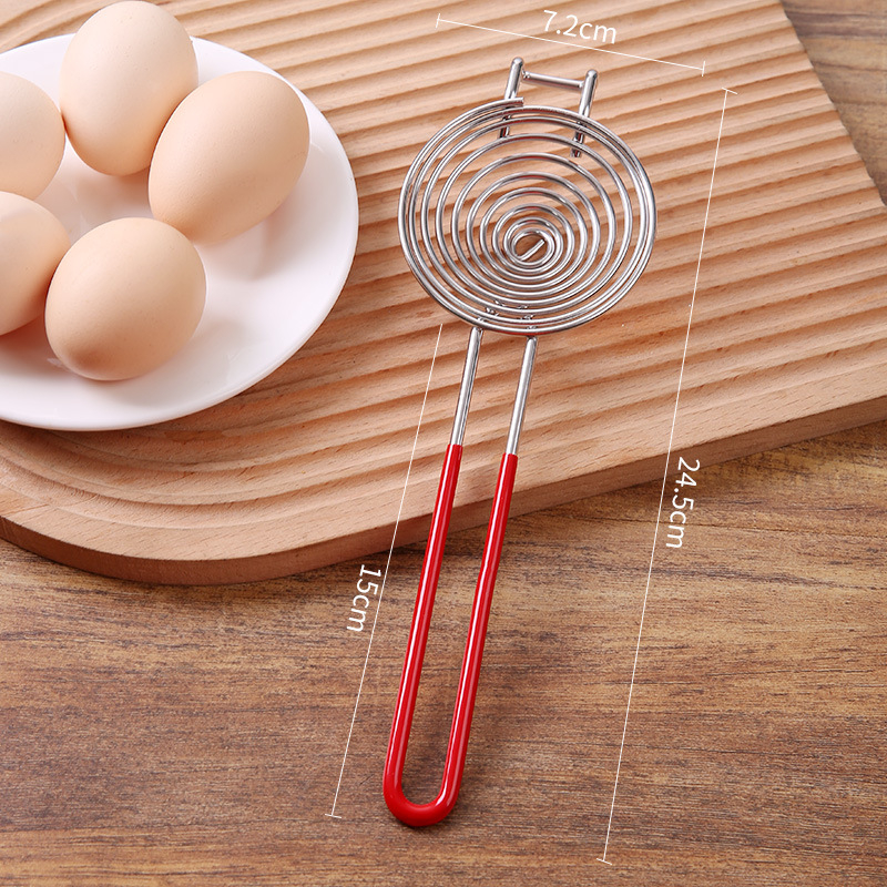 Разделител за яйца с удължена дръжка за белтъци и жълтъци – смесени материали, без електричество