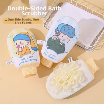 Fürdőszobai radírozó törölköző - kétoldalas, kétfunkciós, viszkóz rostból, univerzális használat, testreszabható