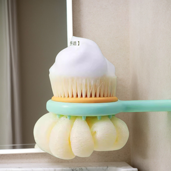 Hátmosó zuhanykefe hosszú nyéllel, ön-exfoliációhoz, Anyag: PP+Nylon+PE, Felnőtteknek, Eredet Yiwu