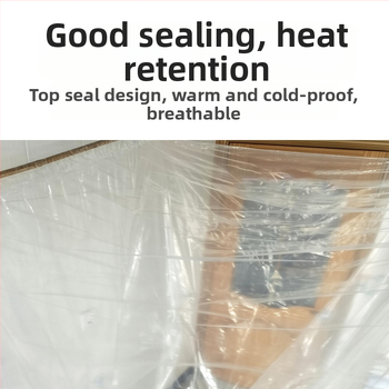 Priehľadný PE kúpeľný stan, obdĺžnikový tvar, normálna hrúbka, prispôsobiteľný, k dispozícii viac veľkostí