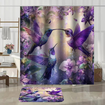 Set zavjesa za tuš s motivom ptica, 3 ptice dizajn, Aierjia