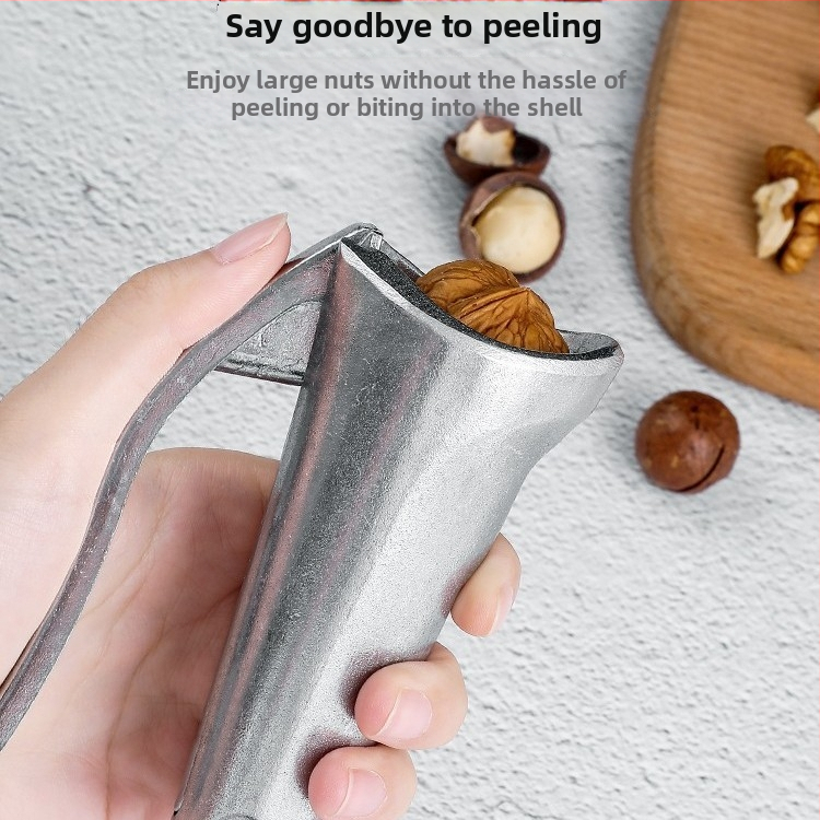 Orechový otvárač z hliníkovej zliatiny – multifunkčný nástroj na otváranie orechov a lieskov, klip s tvarom lievika, tlač loga a možnosť súkromnej značky