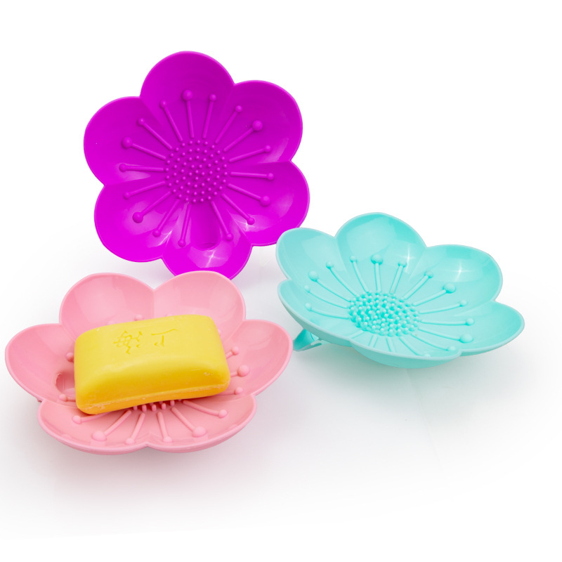 Cutie de săpun din silicon, în formă de petală, pentru baie, model JPD-CP-520, brand Jepuda, material: silicon, imprimare logo, procesare personalizată