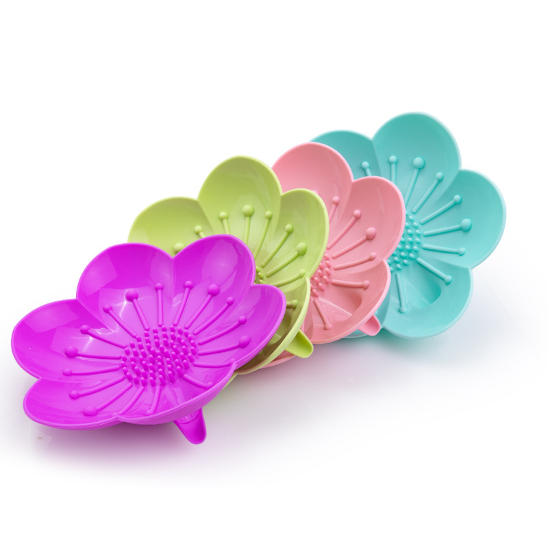 Cutie de săpun din silicon, în formă de petală, pentru baie, model JPD-CP-520, brand Jepuda, material: silicon, imprimare logo, procesare personalizată