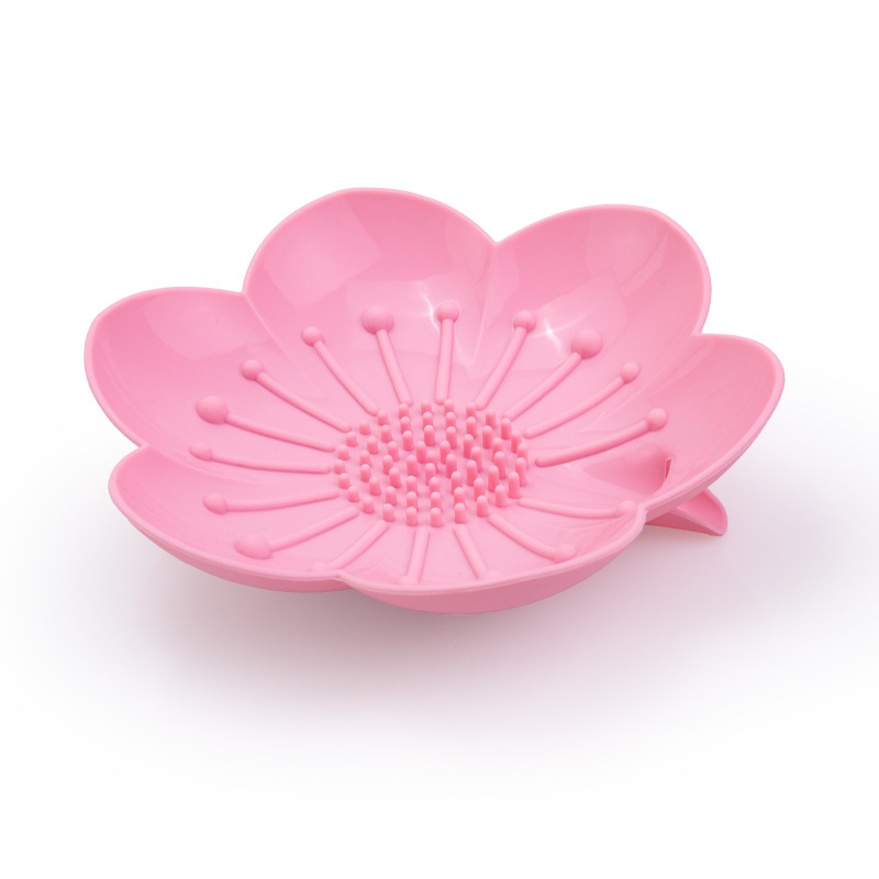Cutie de săpun din silicon, în formă de petală, pentru baie, model JPD-CP-520, brand Jepuda, material: silicon, imprimare logo, procesare personalizată