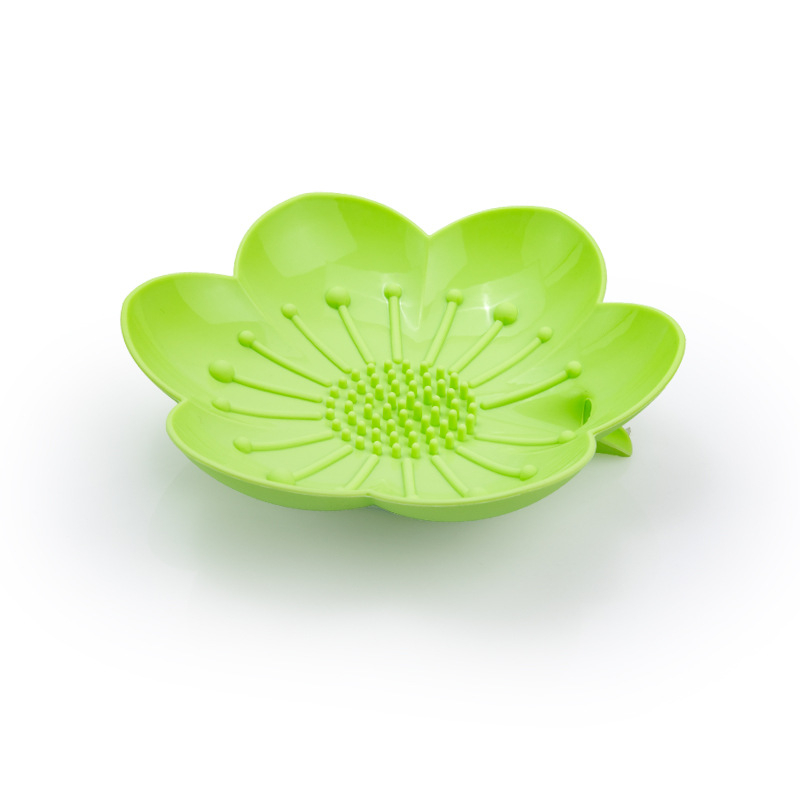 Cutie de săpun din silicon, în formă de petală, pentru baie, model JPD-CP-520, brand Jepuda, material: silicon, imprimare logo, procesare personalizată