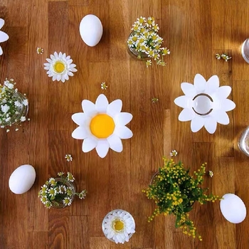 Разделител за яйчен белтък с дизайн Daisy chrysanthemum, пластмасов, без електричество, с печатано лого