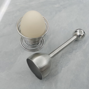 Deschizător de coajă de ou și separator de coajă, oțel inoxidabil, marca Yt, cu capete simple și duble, design modern minimalist