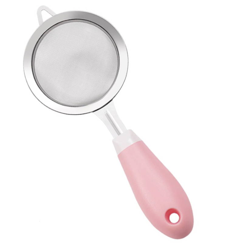 Filtru din oțel inoxidabil pentru hrana de bebeluși și separarea albușului — 304 oțel inoxidabil, mâner din plastic, rezistență la temperaturi înalte