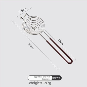 Nerezový oddelovač bielkovín na pečenie, neelektrický, prispôsobiteľný, moderný minimalistický dizajn