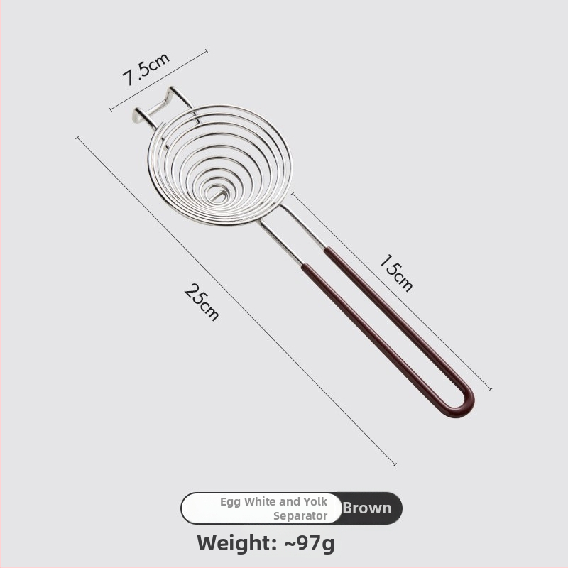 Nerezový oddelovač bielkovín na pečenie, neelektrický, prispôsobiteľný, moderný minimalistický dizajn