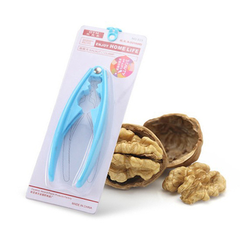 Кухненска щипка за орехи с удебелена дръжка — пластмасова, многофункционална чупалка и обелвач на орехи