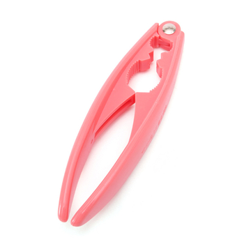 Кухненска щипка за орехи с удебелена дръжка — пластмасова, многофункционална чупалка и обелвач на орехи