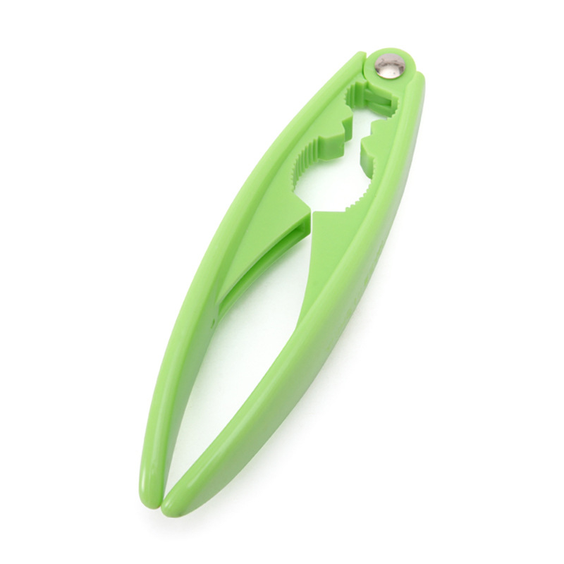 Кухненска щипка за орехи с удебелена дръжка — пластмасова, многофункционална чупалка и обелвач на орехи