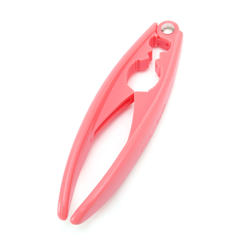 Кухненска щипка за орехи с удебелена дръжка — пластмасова, многофункционална чупалка и обелвач на орехи