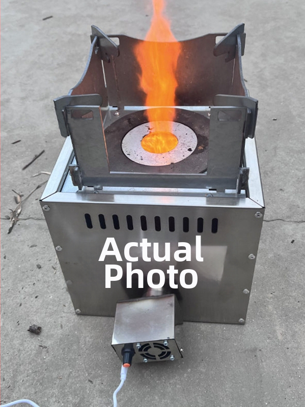 Sobă cu gazificare din lemn, fără fum, portabilă pentru camping în aer liber și călătorii (Brand: Jaline; Categorie: sobă pe gaz)