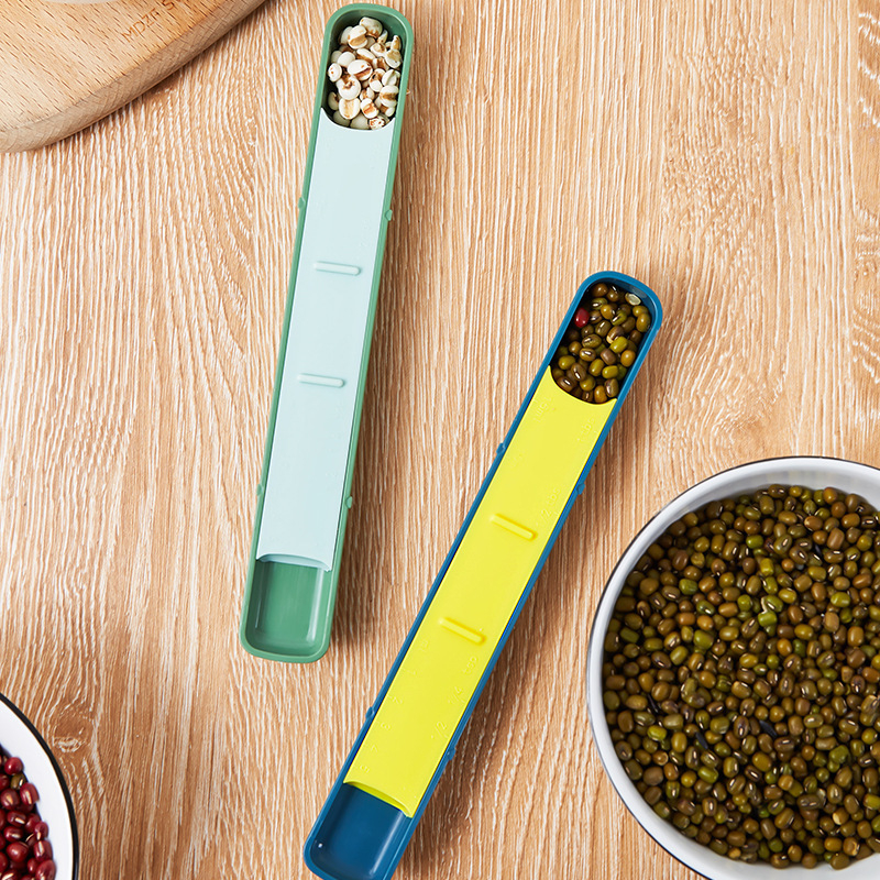 Lingură de măsurare cu două capete – ustensilă de bucătărie multifuncțională cu scară reglabilă, ABS